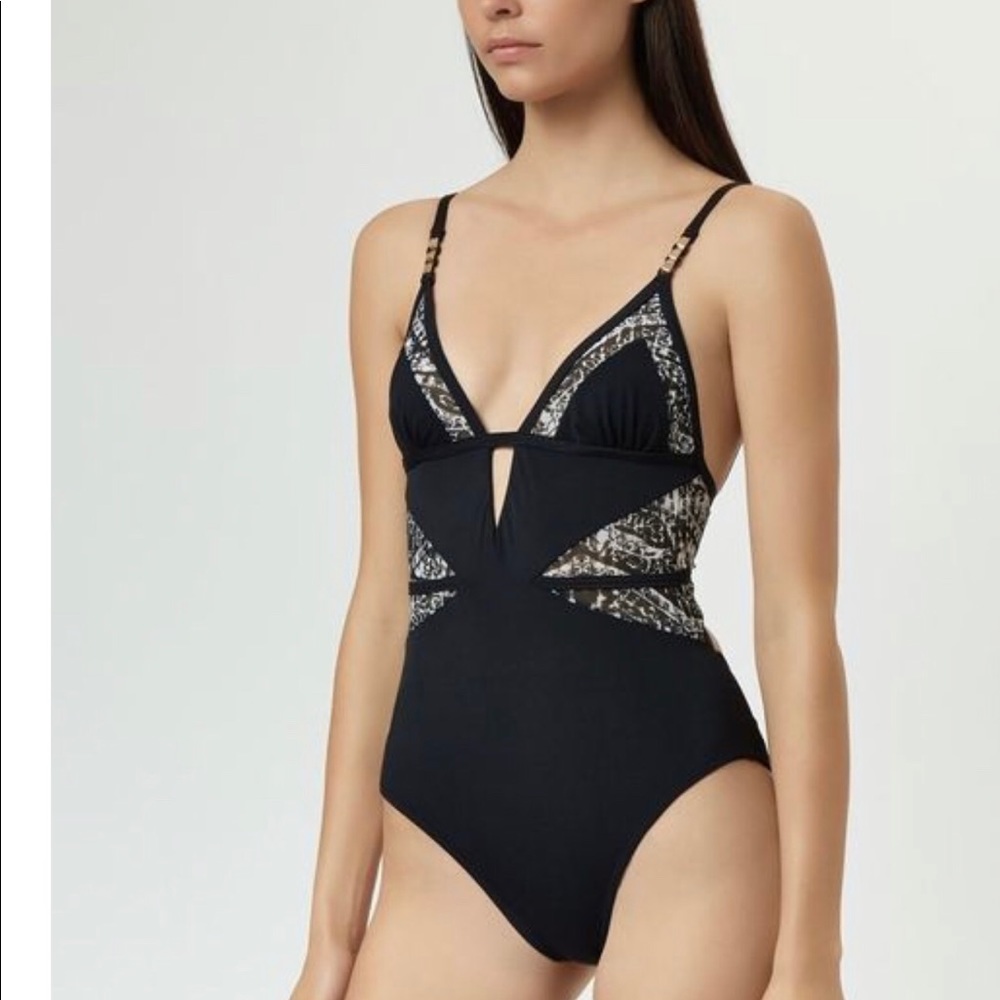Evarae triangle plunge one piece